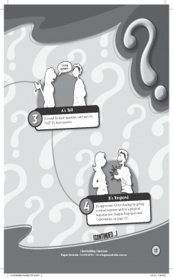Classbuilding Questions - Kagan Australia